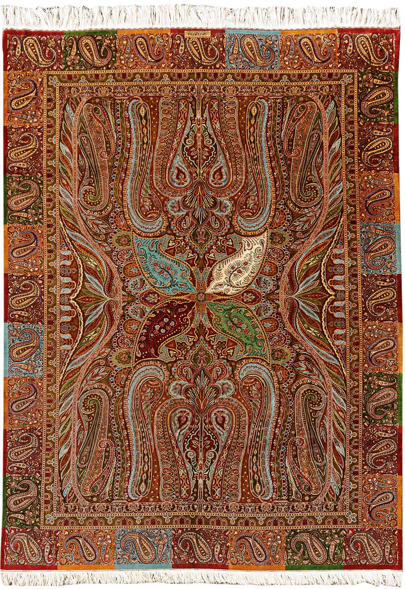 Persian Silk and Wool Carpet - Turath Maktabi - GHOM Collection