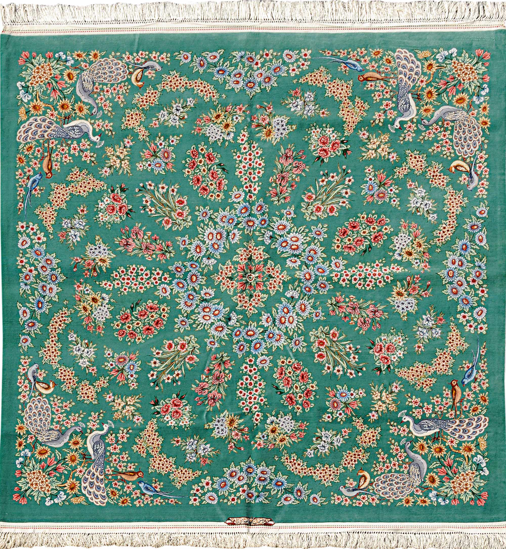 Persian Silk and Wool Carpet - Turath Maktabi - Tabriz Collection